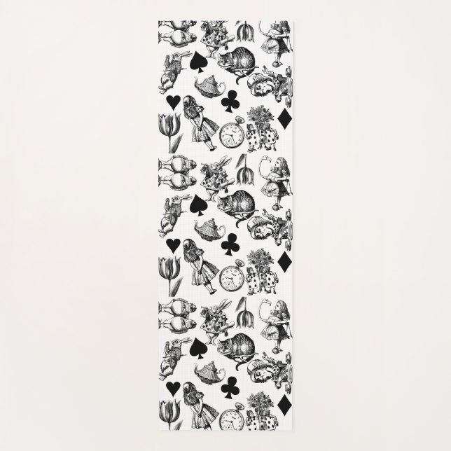  Classic Alice in Wonderland Characters: Original  Yoga Mat (Front)