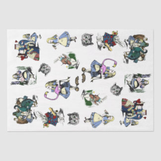 Classic Alice in Wonderland Rabbit Cheshire Cat Tissue Paper