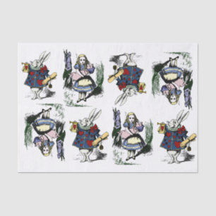 Classic Alice in Wonderland & White Rabbit Tissue Paper
