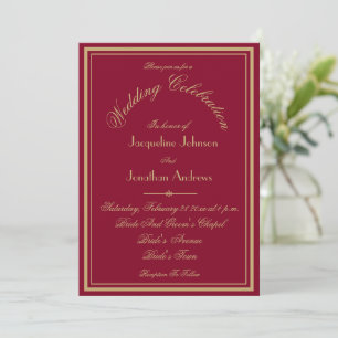 Classic All In One RSVP Website Email Chic Wedding Invitation