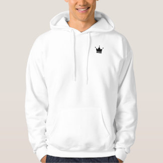 Classic AM Hoodie - Black on White