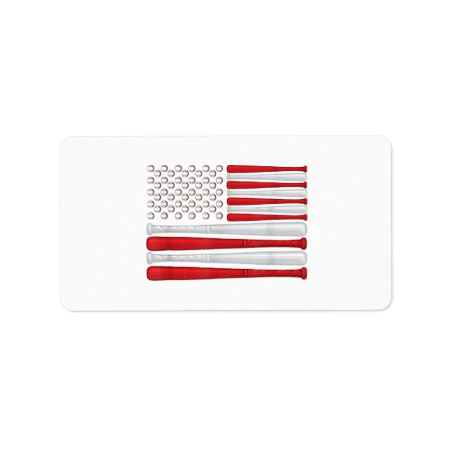 Classic American Baseball Flag - Vintage Baseball  Label (Front)