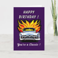 Classic American Car 1950s Lead Sled Birthday