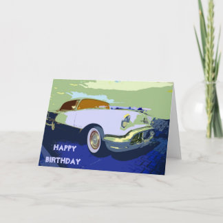 Classic American Car Birthday Card