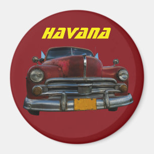 Classic American car in Havana, Cuba Magnet