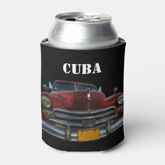 Classic American car in Vinales, Cuba Can Cooler (Can Front)
