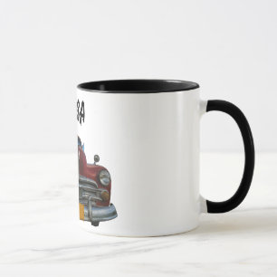 Classic American car in Vinales, Cuba Mug