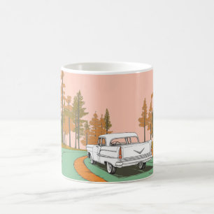 Classic American Cars Wall Art Print, Vintage cars Coffee Mug