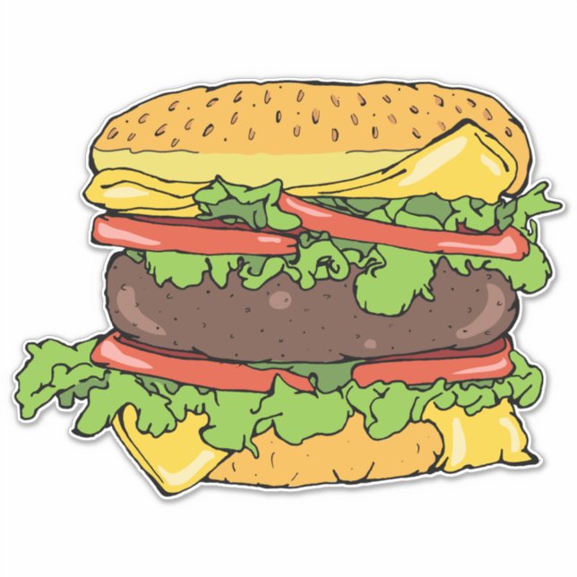 Classic American Cheeseburger Gourmet Burger (Front)