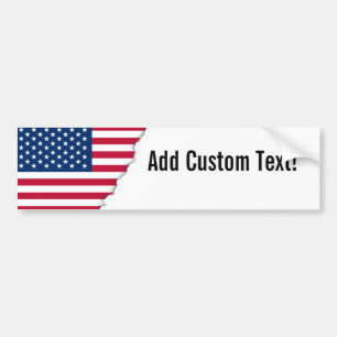 Classic American Flag Bumper Sticker