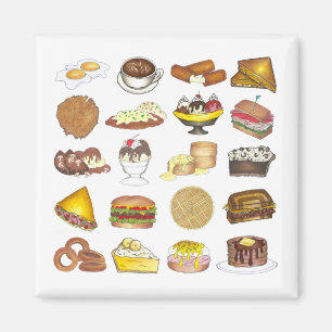 Classic American Lunch Counter Greasy Spoon Diner Magnet