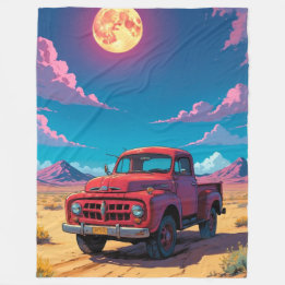 Classic American Pickup Fleece Blanket