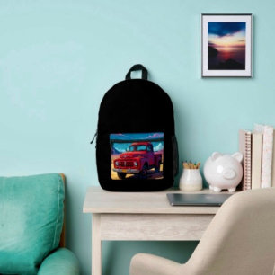 Classic American Pickup Printed Backpack