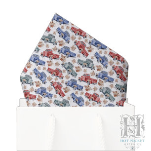 Classic American Pickup Trucks Tissue Paper