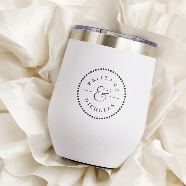 Classic Ampersand Dot Frame Personalised Wedding (Creator Uploaded)