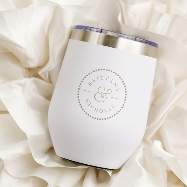 Classic Ampersand Dot Frame Personalised Wedding (Creator Uploaded)