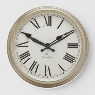 Classic and Elegant Roman Numeral London Large Clock