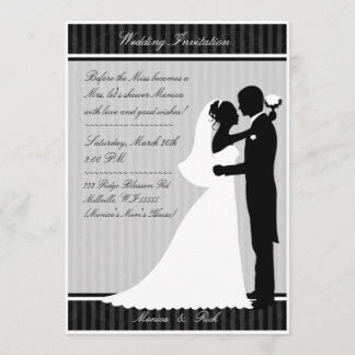 Classic and Elegant wedding invitation card A001
