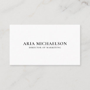 Classic and Minimal Business Card