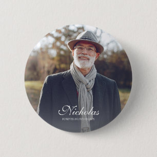 Classic and Simple Custom Photo Memorial 6 Cm Round Badge