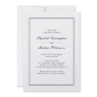 Classic and Simple Elegant Wedding Invitation