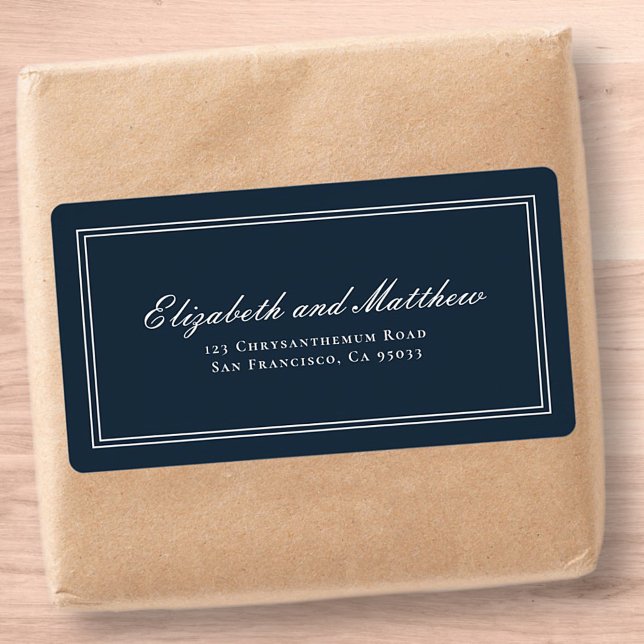 Classic and Simple Elegant Wedding Return Address (Creator Uploaded)