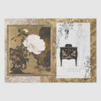 Classic Antique Lacquered Commode & Screen Art