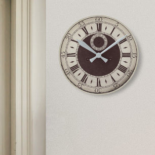 Classic Antique Style Roman Numeral Vintage Round Clock