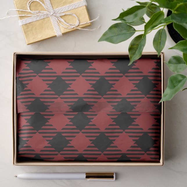 Classic Argyle Diamond Geometric Pattern Tissue Paper (Gift)