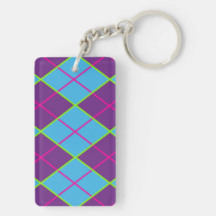 Classic Argyle Pattern Key Ring