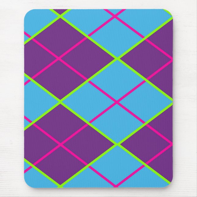 Classic Argyle Pattern Mouse Pad (Front)
