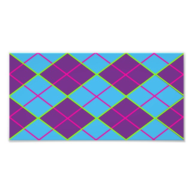Classic Argyle Pattern Photo Print (Front)