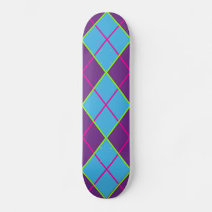 Classic Argyle Pattern Skateboard