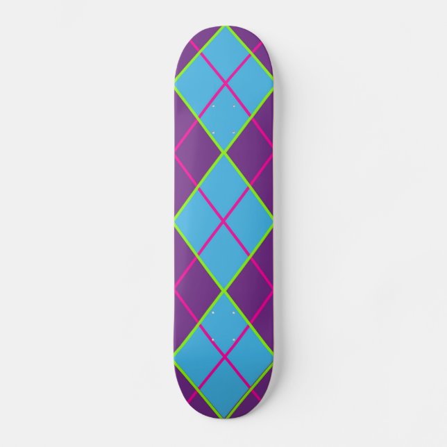 Classic Argyle Pattern Skateboard (Front)