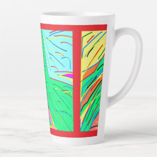 Classic Art chunky patterns near pastels Latte Mug