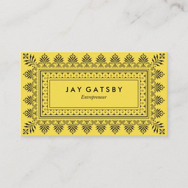 Classic Art Deco/Art Nouveau Business Card (Front)