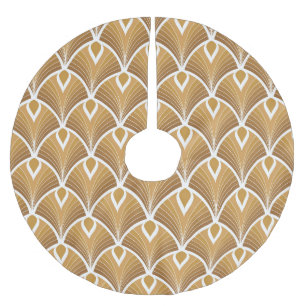 Classic art deco: geometric pattern. brushed polyester tree skirt