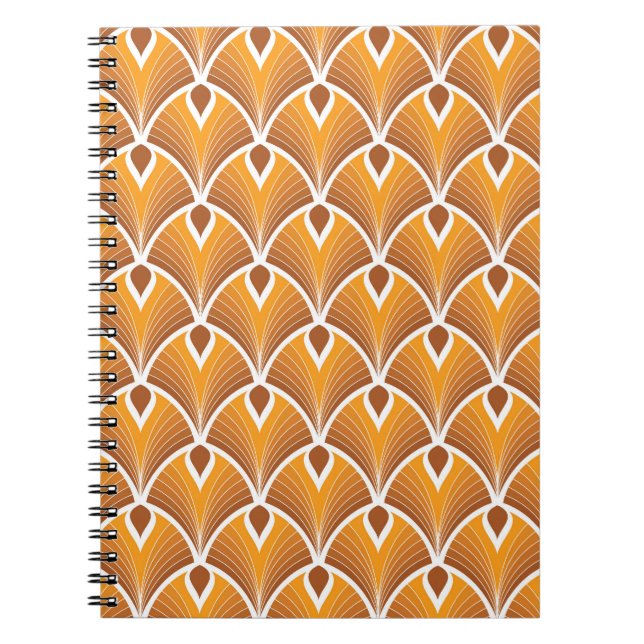 Classic Art Deco Geometric Pattern Notebook (Front)