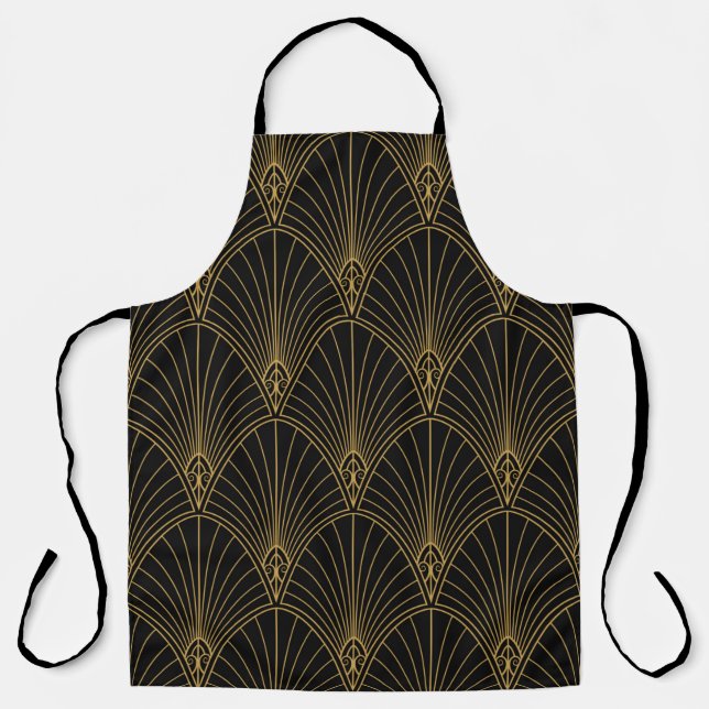 Classic Art Deco Seamless Pattern. Geometric Styli Apron (Front)