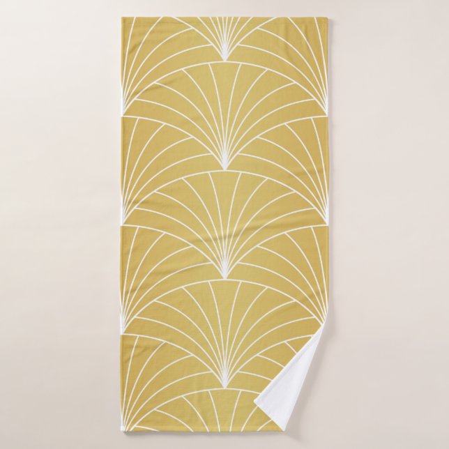 Classic Art Deco Seamless Pattern. Geometric Styli Bath Towel (Bath Towel)
