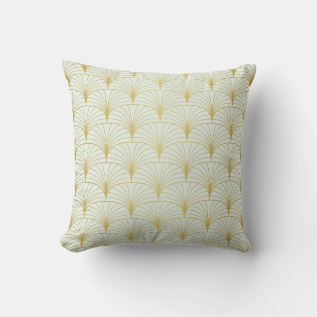 Classic Art Deco Seamless Pattern. Geometric Styli Cushion (Front)