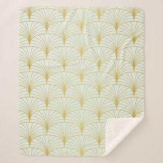 Classic Art Deco Seamless Pattern. Geometric Styli Sherpa Blanket