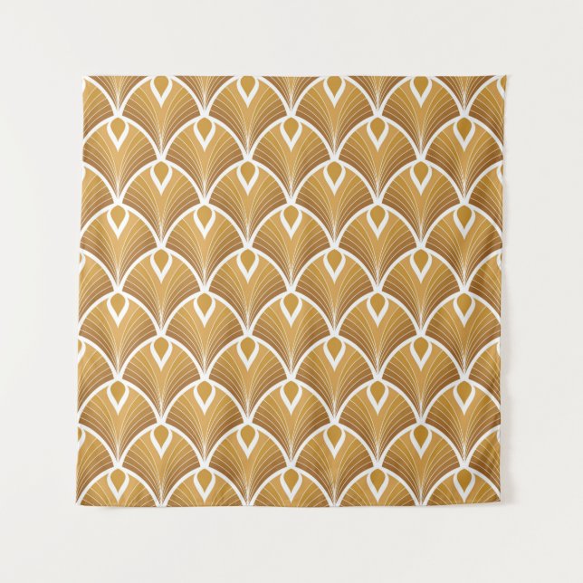 Classic art deco seamless pattern. Geometric styli Tapestry (Front)