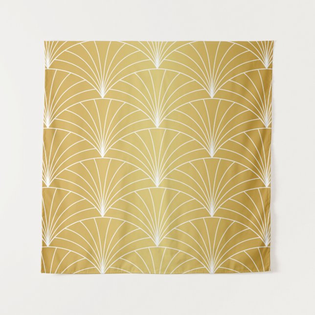 Classic Art Deco Seamless Pattern. Geometric Styli Tapestry (Front)