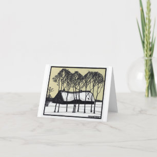 Classic art holiday card