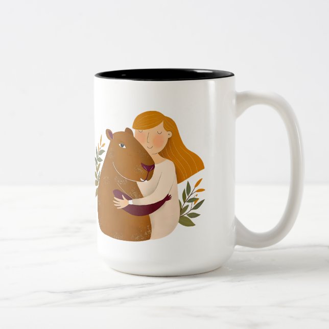 Classic Art-Inspired Capybara Mug (Right)