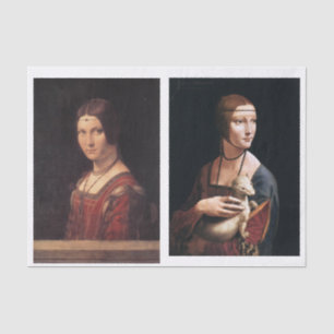 Classic art women decoupage tissue paper