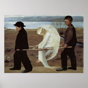 Classic art Wounded Angel poster print