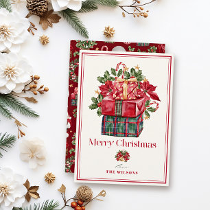 Classic Assorted Presents Christmas Holiday Card