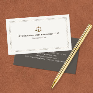Classic Attorney Business Card